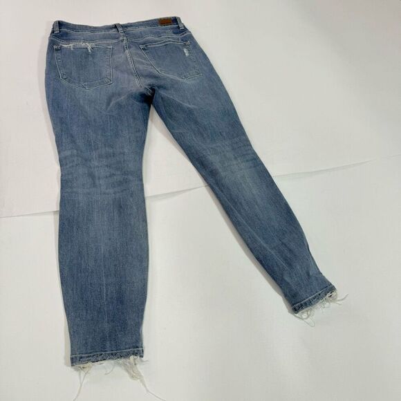 Judy Blue Jeans Womens 14W Blue Medium-Wash Boyfriend Fit Distressed Retro - Picture 8 of 10